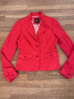 OBR Women's Coral Pink Button Up Blazer Jacket - Size XS
 b10